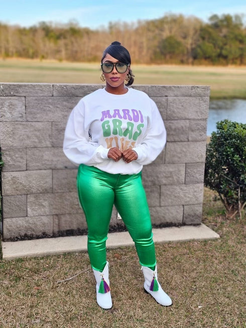 Glam Mardi Gras Vibes Sweatshirt